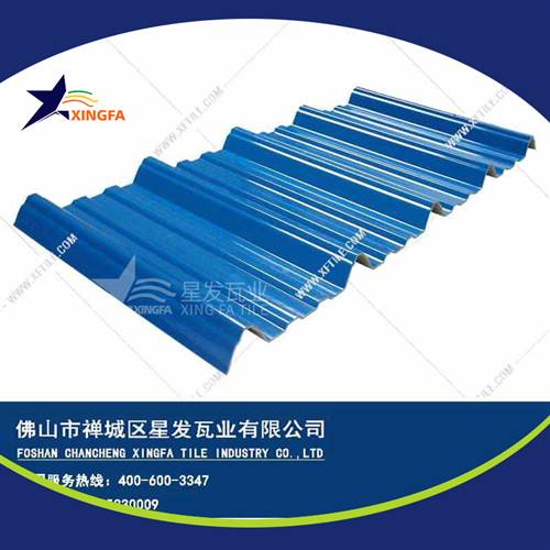 厚度3.0mm蓝色900型PVC塑胶瓦 岳阳工程钢结构厂房防腐隔热塑料瓦 pvc多层防腐瓦生产网上销售
